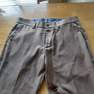 Haggar Tan Chinos Classic Straight-Leg Cool Right Performance Pants Size 34X30